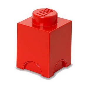 Tárolódoboz LEGO piros szögletes