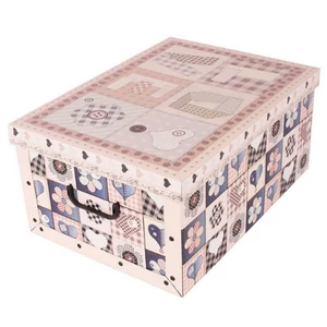 Tárolódoboz maxi 51x37x24 maxi miss space love pink szív 7079