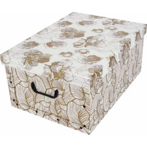 Tárolódoboz maxi 51x37x24cm Arany cseresznye virág Miss Space
