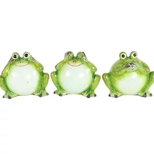 Dekor béka kerámia Three wise frogs Jesse S green SDDST53
