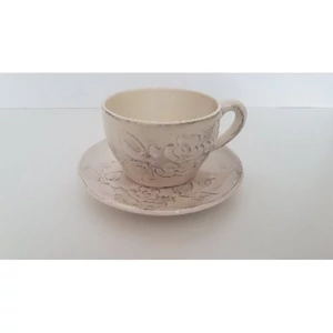 Csésze teás Porcelán 3dl virágos natur kézzel festett