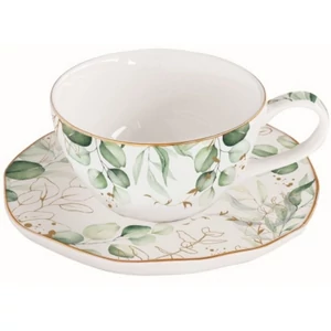 Csésze+alj teás Porcelán 2,5dl Botanique dobozban