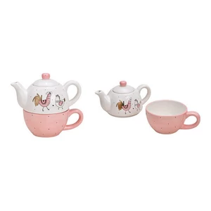 teásszett Porcelán 20' 19x16x11 450/375ml