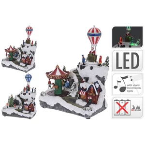 Téliváros karácsonyi dioráma k 2 féle 245x117x295mm exkluzív termék diadóra kpm