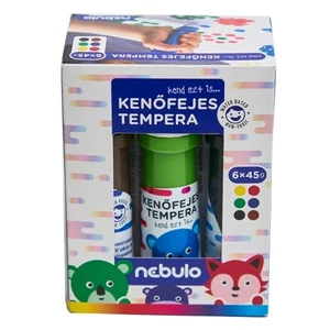 Tempera, kenőfejes,Nebulo 6x45g Iskolaszer Nebulo KFT-6-45