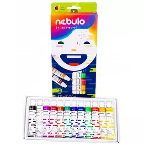 Tempera készlet 12 Nebulo élénk 12színx12ml Iskolaszerek Nebulo NTF-12-12