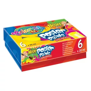Temperakészlet Colorino NEON tégelyes 6x20ml