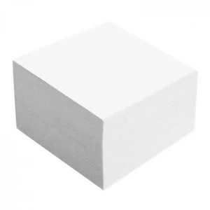 Tépőtömb 10x10x5cm kockatömb, ragasztott fehér Bluering