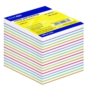 Tépőtömb 90x90mm Economix 1000lapos Zebra színes jegyzettömb Papiron