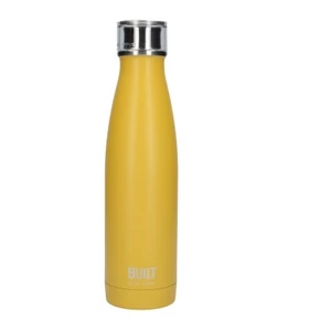Kulacs termosz duplafalú (24h hideg,6h meleg) rozsdamentes acél 483ml,Mustard,Built