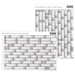Tervezőnaptár 2026 T100 Terminus B1 Plakátnaptár Toptimer 2026 kollekció!