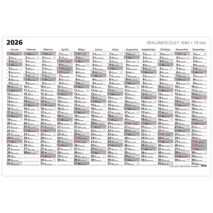 Tervezőnaptár 2026 T101 Terminus  A0 Plakátnaptár Toptimer 2026 kollekció!