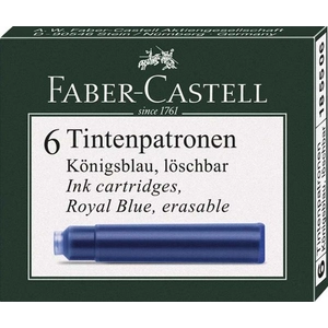 Faber-Castell tintapatron 6db Standard kék Ink cartridge 185506