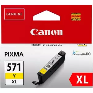 Tintapatron Canon CLI-571YXL színes, sárga, 11ml Pixma MG5750,6850,7750 géphez