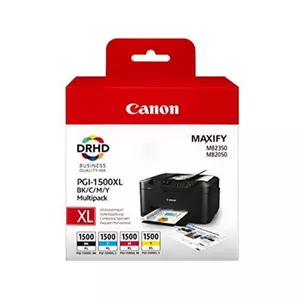 Tintapatron Canon PGI1500XLKIT multipack, b+c+m+y, 34ml+3x12ml Maxify MB2350 géphez