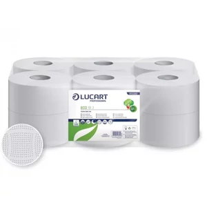 Toalettpapír 2 rétegű 12 tekercs/karton 19 J EcoLucart_812200 fehér
