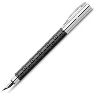 Faber-Castell töltőtoll Ambition -M- rhombus fekete 148920