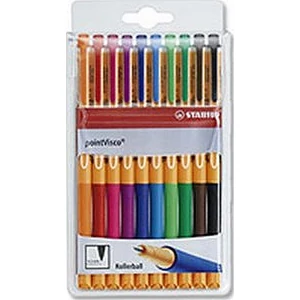 Toll roller 0,5 Stabilo PointVisco gyorsan száradó tinta 10színű Írószerek STABILO 1099/10