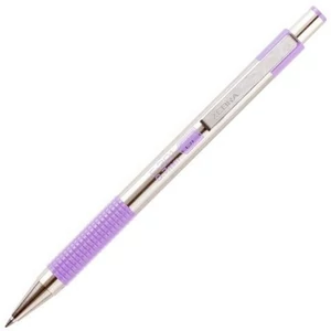 Toll Zebra F-301 0,25mm pasztell lila tolltest/kék színű tinta nyomógombos golyóstoll