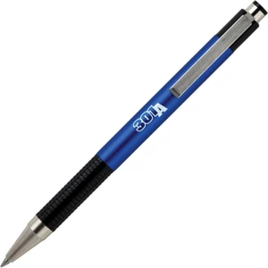 Toll Zebra F-301A 0,7mm metál kék tolltest/kék színű tinta nyomógombos golyóstoll Tollbetét: F-07