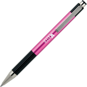 Toll Zebra F-301A 0,7mm kék színű tinta/metál pink tolltest nyomógombos golyóstoll
