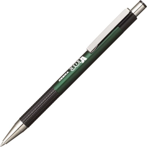 Toll Zebra F-301A 0,7mm kék színű tinta/metál zöld tolltest nyomógombos golyóstoll
