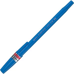 Toll Zebra H-8000 super fine C kék, 0,5mm kupakos golyós toll ZEB-0009