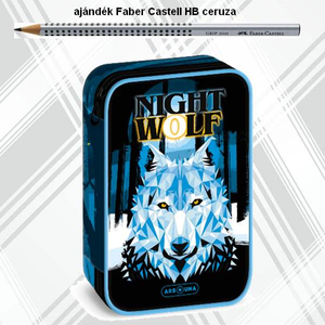 Ars Una Tolltartó többszintes Nightwolf Farkas (5257) 23 51342579 prémium tolltartó