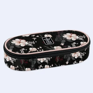Tolltartó nagy Ars Una 24' Körzippes Flowery black (5374) 24 54940857 Egyrekeszes zsebbel és írószert