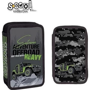 Töltött tolltartó 2 emeletes Adventure offroad 