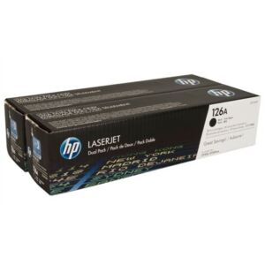 Toner HP CE310AD fekete, 126A, 2x1, 2k ColorLaserJet Pro CP1025 géphez