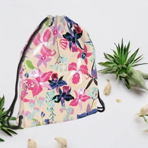Tornazsák Ars Una sportzsák Tinédzser Beach Flowers (5469) 25 54594692 Könnyű erős tartós anyagból