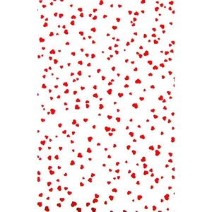 Transparens papír Heyda A4 21x35cm-es, 200g-os, Szív fehér/piros 204775121