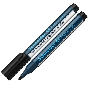 Táblamarker Schneider Maxx 290' 2-3mm kerek hegyű fekete Írószerek SCHNEIDER 129001