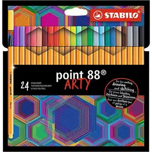 Tűfilc készlet 24 Stabilo Point 88' Arty 0,4mm-es 24színű készlet Írószerek STABILO 8824/1-20