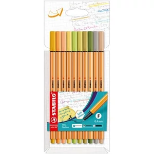 Tűfilc készlet Stabilo 0,4mm, Point 88, 10 különböző szín TST881022