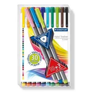 Tűfilc készlet 10+3 Staedtler Triplus Box 0,3mm-es 13színű készlet Írószerek STAEDTLER 334 TB13