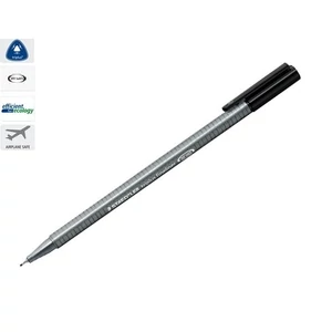 Tűfilc fekete Staedtler Triplus 0,3mm-es Írószerek STAEDTLER 334-9