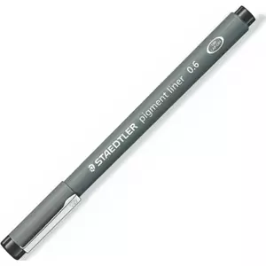 Tusfilc fekete Staedtler Pigment Liner 0,6mm Írószerek STAEDTLER 308 06-9