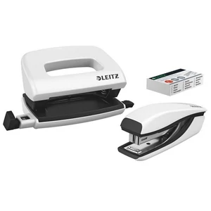 Tűzőgép-lyukasztó szett Leitz WOW Mini set, 10lap, fehér Leitz 1db rendelési egység ár 1db-ra