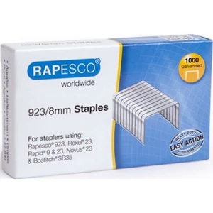 Tűzőkapocs 923/8 Rapesco 50lap 1000db/dob erős horganyzott acél Irodai kisgépek RAPESCO 1236