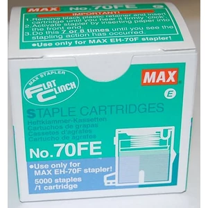 Tűzőkapocs Max No.70FE Max EH-70F tűzőgéphez 5000db/dob Irodai kisgép MAX No.70FE STAPL CARTRIDG