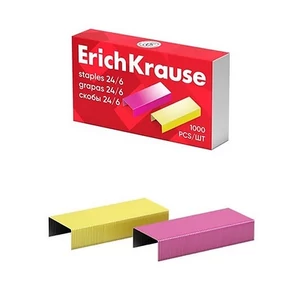 Tűzőkapocs No. 24/6 színes 1000db/doboz