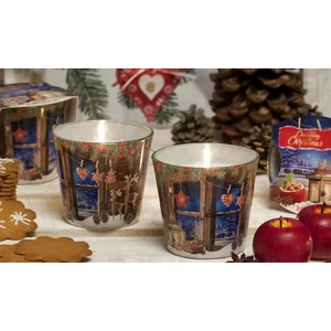 Gyertya üvegben illatos 24' Christmas Charming 115g illatos gyertya Bartek candles ÚJ ILLATTAL