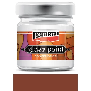 Üvegfesték oldószeres 30ml barna Pentart