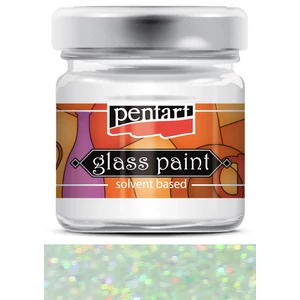 Üvegfesték oldószeres 30ml csillogó szivárvány Pentart