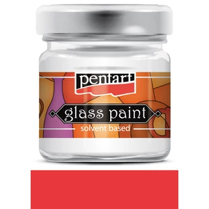 Üvegfesték oldószeres 30ml piros Pentart