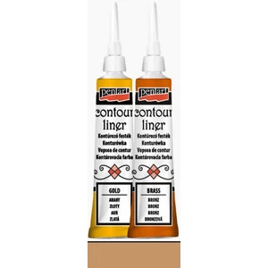 Üvegfesték Pentart kontúrozó 20ml antik réz