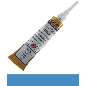 Üvegfesték Pentart kontúrozó 20ml csillogó acélkék