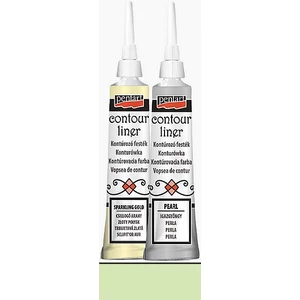 Üvegfesték Pentart kontúrozó 20ml csillogó pisztácia